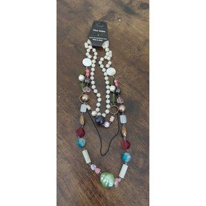 NEW Multicolor Crystal Graduated Beaded Necklace